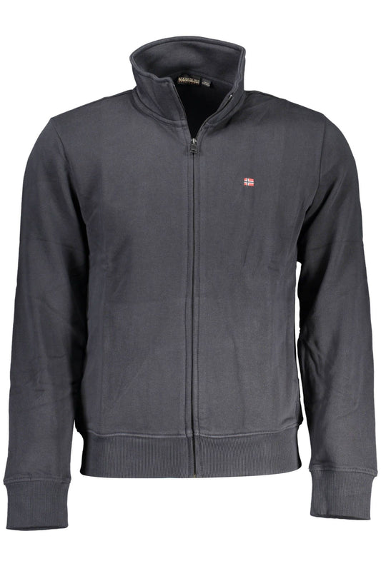 Black Cotton Men Sweater