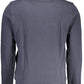 Blue Cotton Men Sweater