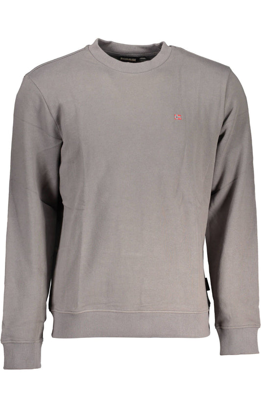 Gray Cotton Men Sweater