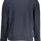 Blue Cotton Men Sweater