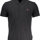 Black Cotton Men Polo Shirt