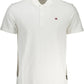 White Cotton Men Polo Shirt