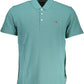 Green Cotton Men Polo Shirt