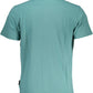 Green Cotton Men Polo Shirt
