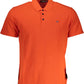 Red Cotton Men Polo Shirt