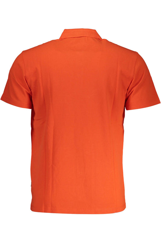 Red Cotton Men Polo Shirt