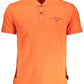 Red Cotton Men Polo Shirt