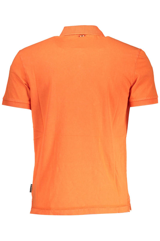 Red Cotton Men Polo Shirt