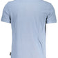 Light Blue Cotton Men Polo Shirt