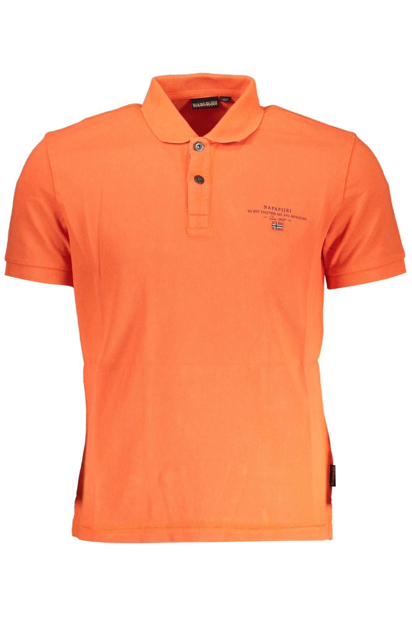 Red Cotton Men Polo Shirt