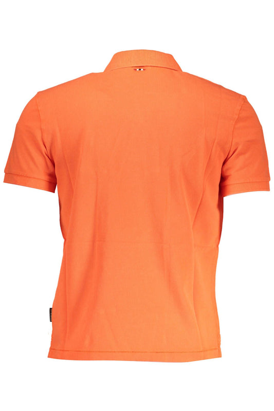 Red Cotton Men Polo Shirt