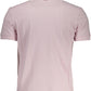 Pink Cotton Men Polo Shirt