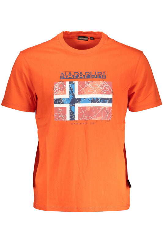 Red Cotton Men T-Shirt