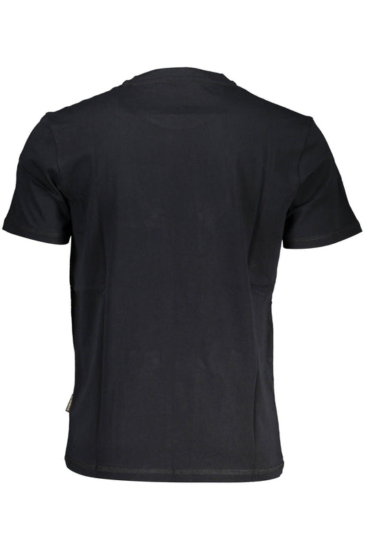 Black Cotton Men T-Shirt