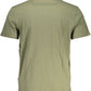 Green Cotton Men T-Shirt