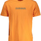 Orange Cotton Men T-Shirt