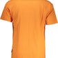 Orange Cotton Men T-Shirt