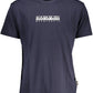 Blue Cotton Men T-Shirt