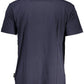 Blue Cotton Men T-Shirt