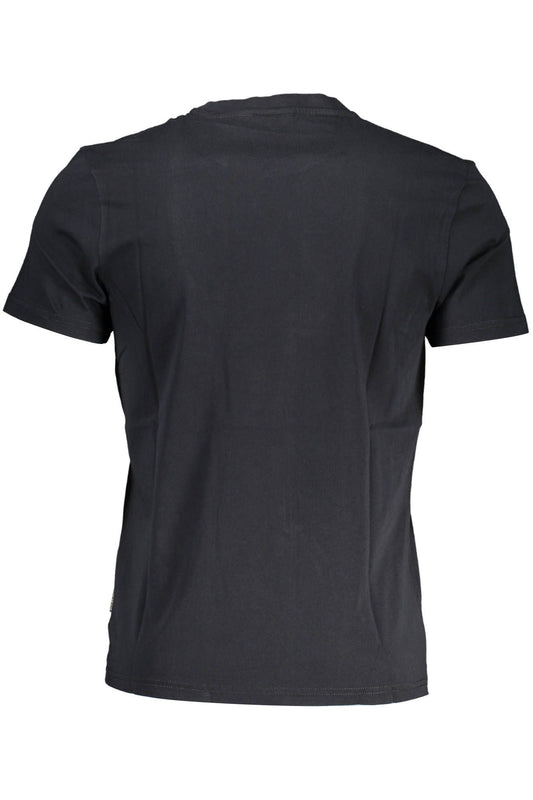 Black Cotton Men T-Shirt