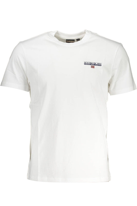 White Cotton Men T-Shirt
