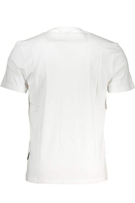 White Cotton Men T-Shirt