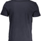 Blue Cotton Men T-Shirt