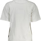 White Cotton Women T-Shirt