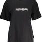 Black Cotton Women T-Shirt