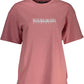 Pink Cotton Women T-Shirt