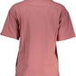 Pink Cotton Women T-Shirt