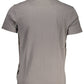 Gray Cotton Men T-Shirt