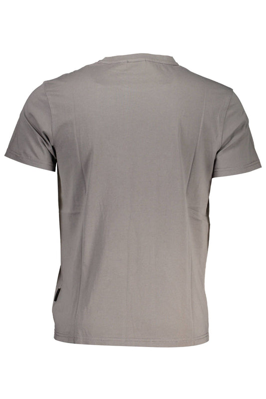 Gray Cotton Men T-Shirt