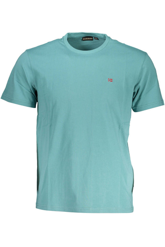 Green Cotton Men T-Shirt