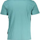 Green Cotton Men T-Shirt