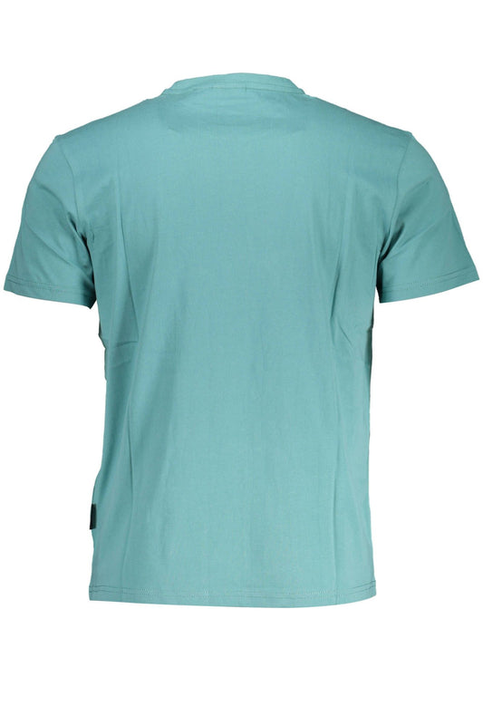 Green Cotton Men T-Shirt