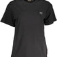 Black Cotton Women T-Shirt