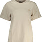 Beige Cotton Women Top