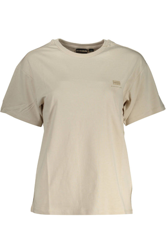 Beige Cotton Women Top
