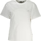 White Cotton Women T-Shirt