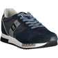Blue Polyester Men Sneaker
