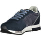 Blue Polyester Men Sneaker
