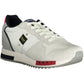 White Polyester Men Sneaker