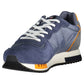 Blue Polyester Men Sneaker