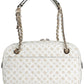 White Polyurethane Women Handbag