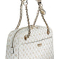 White Polyurethane Women Handbag