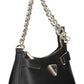 Black Polyurethane Women Handbag