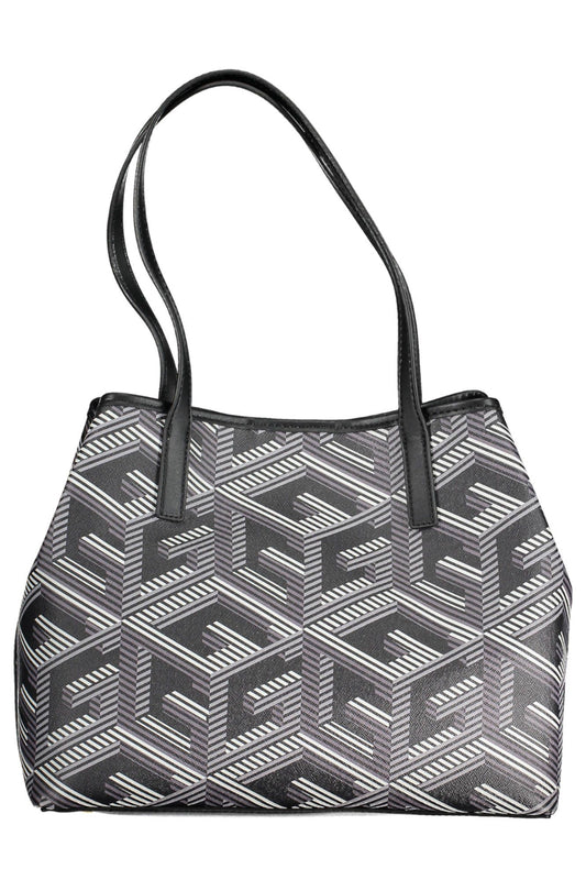 Black Polyethylene Women Handbag