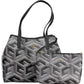 Black Polyethylene Women Handbag