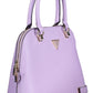 Purple Polyurethane Women Handbag